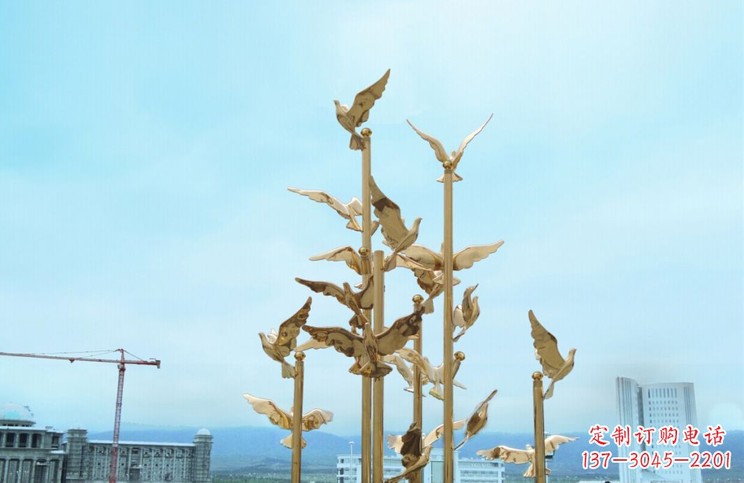 长春鸽子雕塑,传承着美好的历史