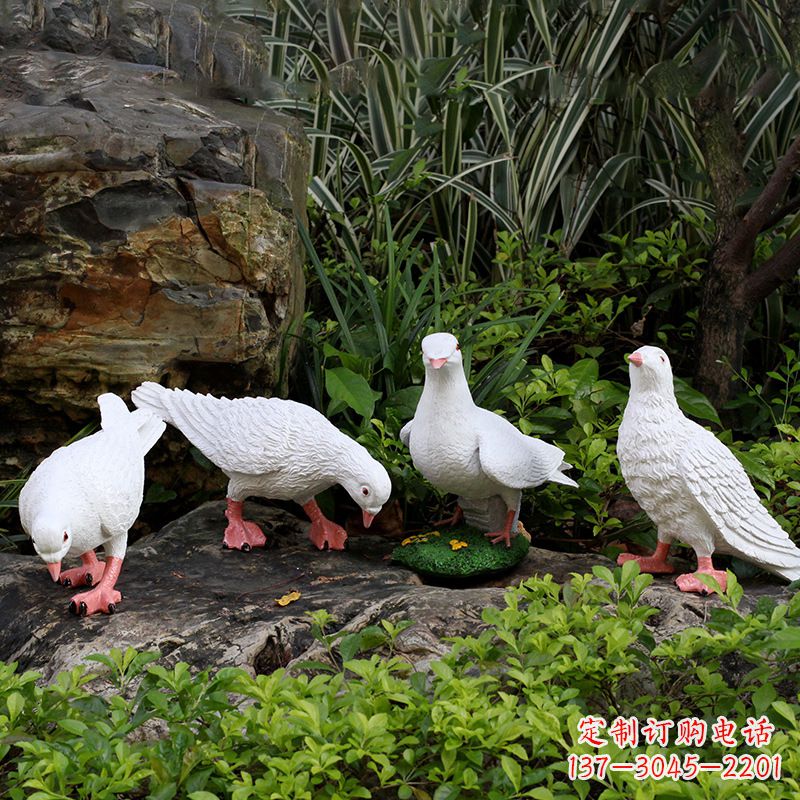 长春不锈钢鸽子立体雕塑精美雕塑点缀美好生活