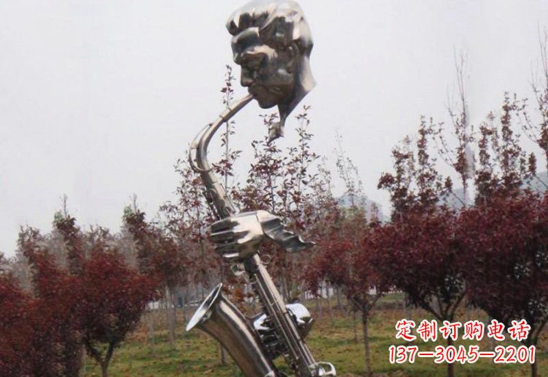长春不锈钢萨克斯雕塑艺术与音乐的结合