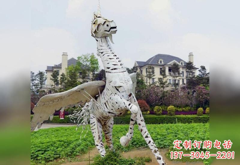 长春不锈钢独角兽雕塑