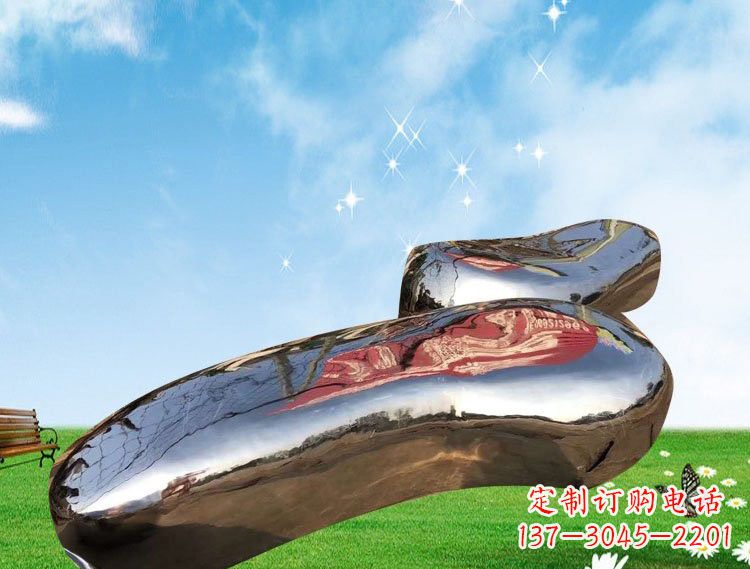 长春精美的不锈钢鹅卵石雕塑