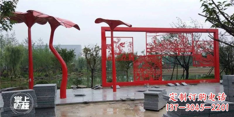 长春不锈钢剪纸龙凤雕塑精美雕刻传承古老文化