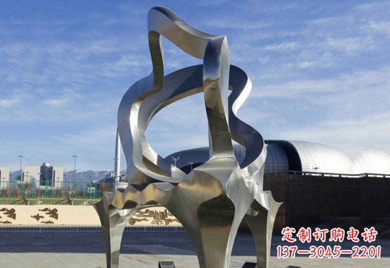 长春不锈钢钢琴雕塑传递音乐之美