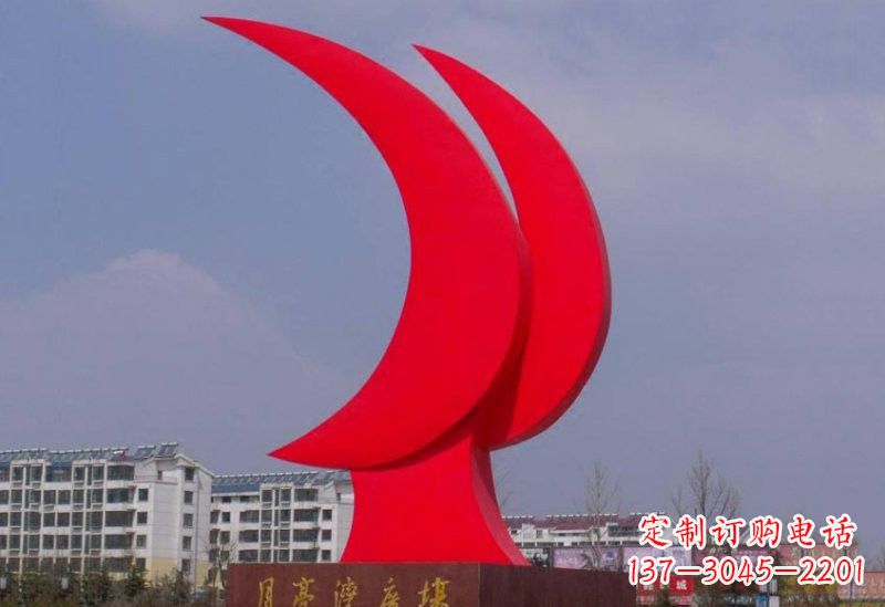 长春精美的不锈钢月亮雕塑