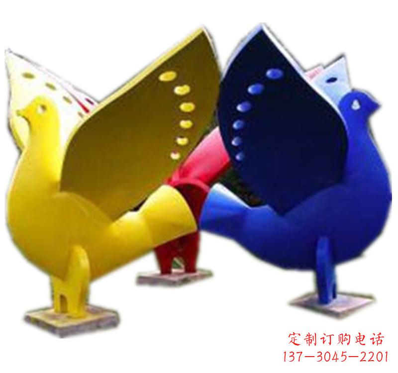 长春不锈钢制作的和平鸽雕塑