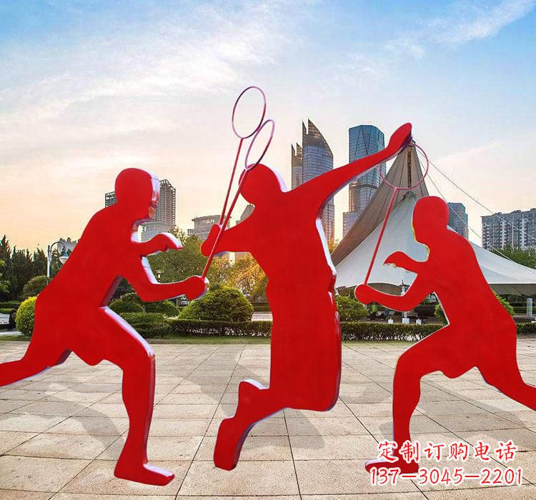 长春不锈钢羽毛球雕塑艺术与运动的完美结合