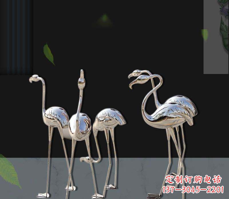 长春非凡之美不锈钢火烈鸟雕塑