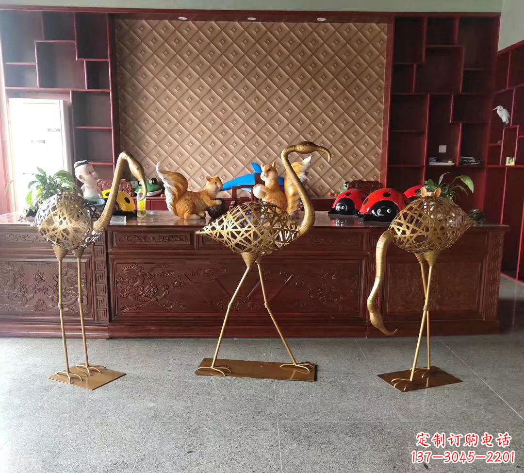 长春不锈钢火烈鸟雕塑——熠熠生辉