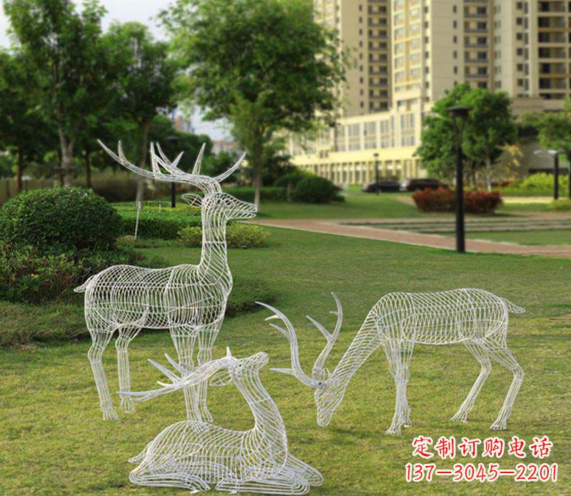 长春精美梅花鹿雕塑，传承祖先文化瑰宝