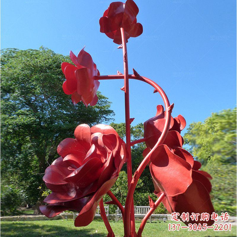 长春玫瑰雕塑艺术的精美表达
