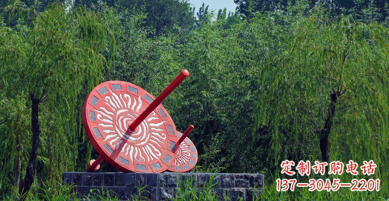 长春不锈钢日晷校园雕塑点亮校园时光