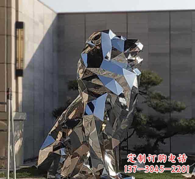 长春不锈钢狮子雕塑象征力量与美丽
