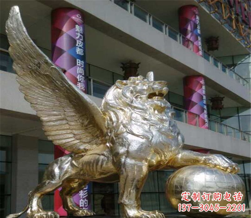 长春不锈钢狮子雕塑象征力量与美