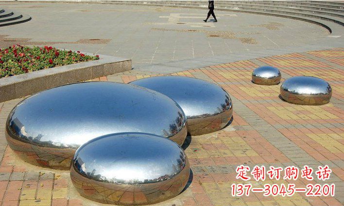 长春不锈钢水滴雕塑艺术与美的完美结合