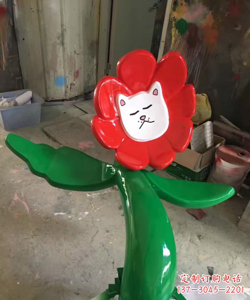 长春不锈钢太阳花雕塑美丽的景观装饰