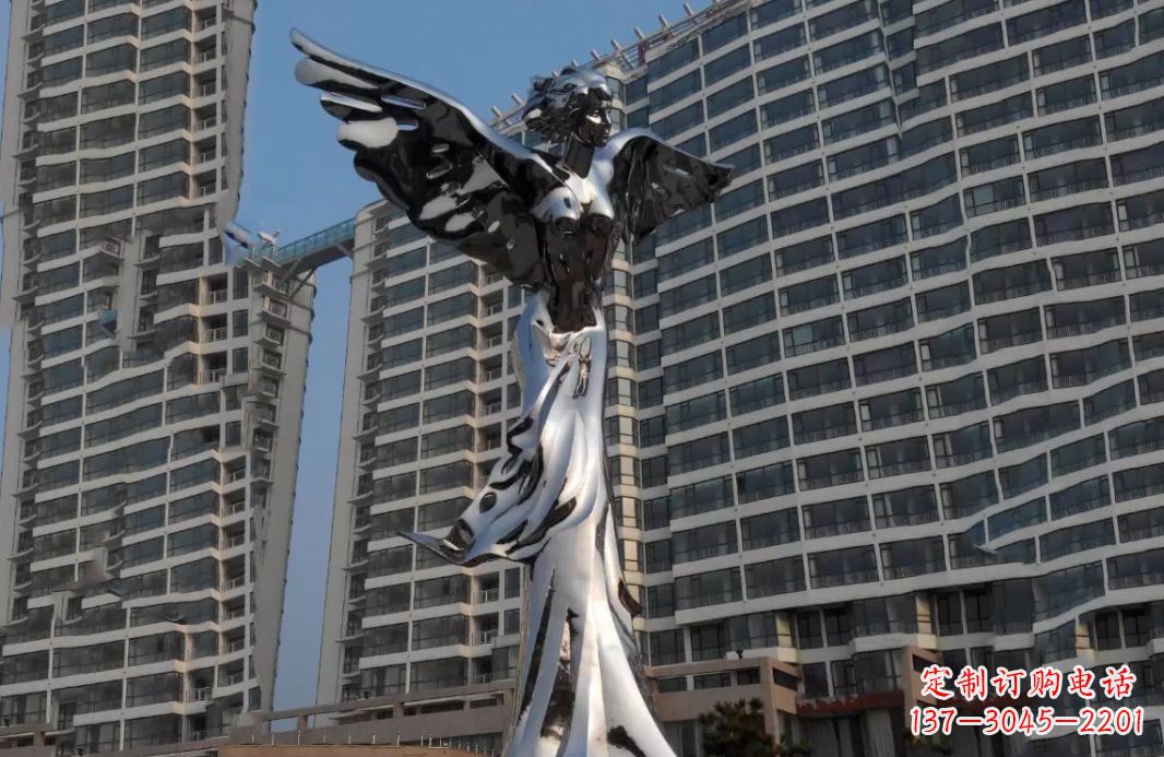 长春不锈钢天使灿烂的城市景观