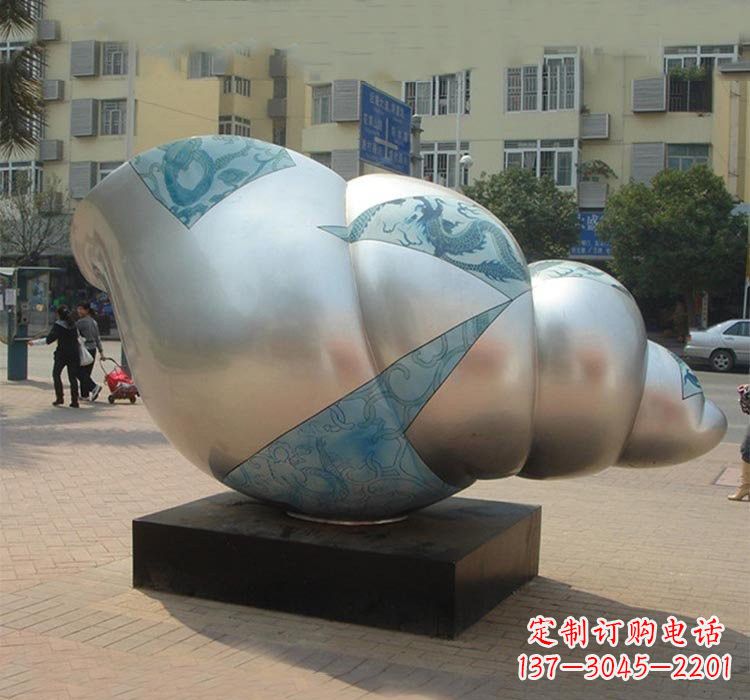 长春不锈钢海螺雕塑——给小区增添美的魅力