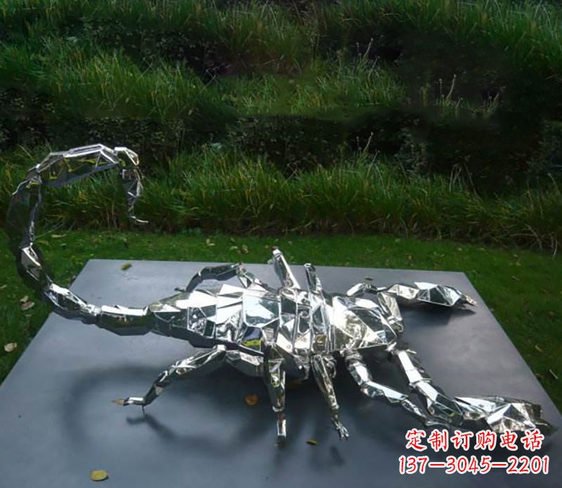 长春不锈钢蝎子雕塑精致且充满魅力