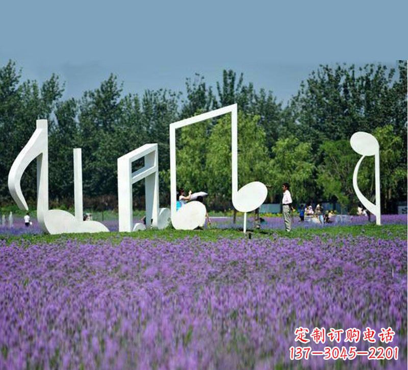 长春不锈钢音符雕塑音乐与艺术的完美结合