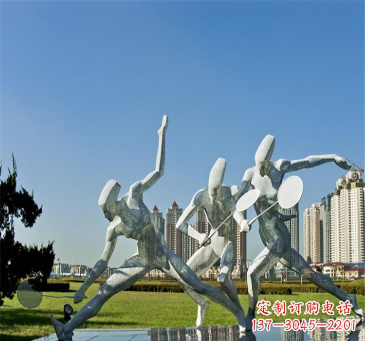 长春不锈钢羽毛球雕塑——拓展你的园林视野