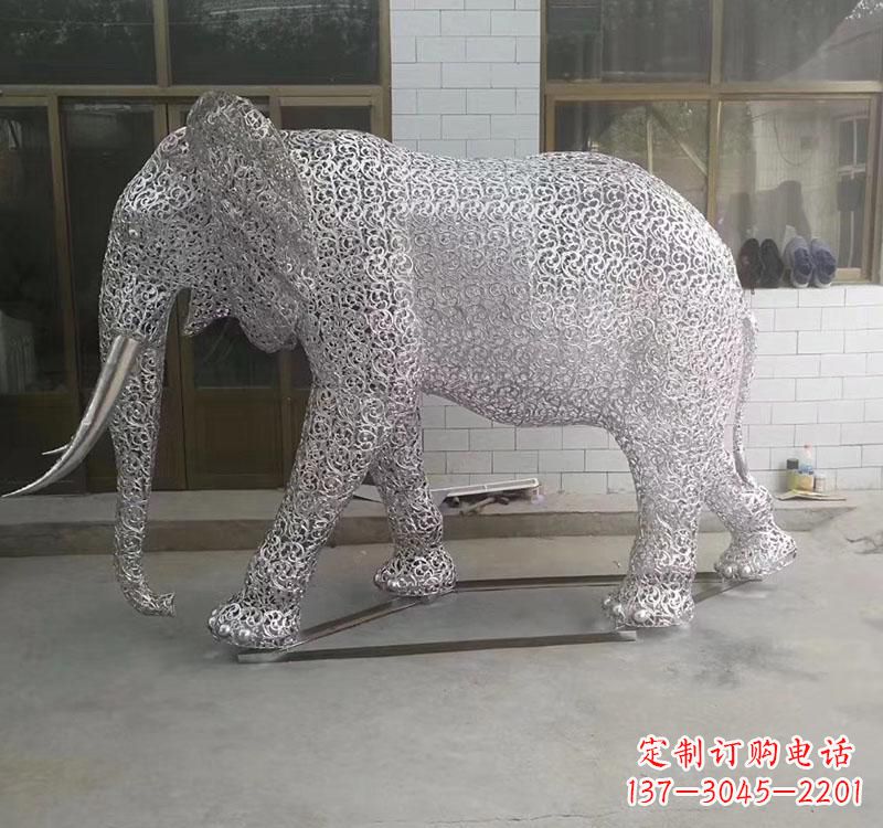 长春不锈钢大象雕塑它的魅力无限