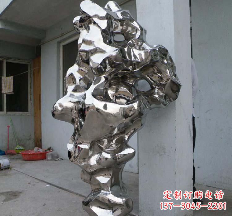 长春太湖石雕塑精美绝伦的不锈钢园林景观