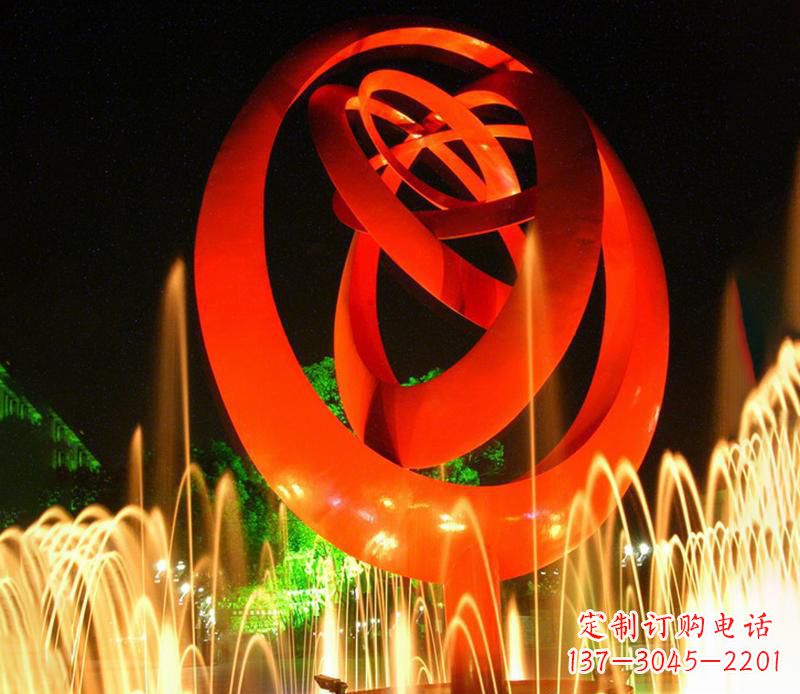 长春圆环雕塑抽象的艺术之美