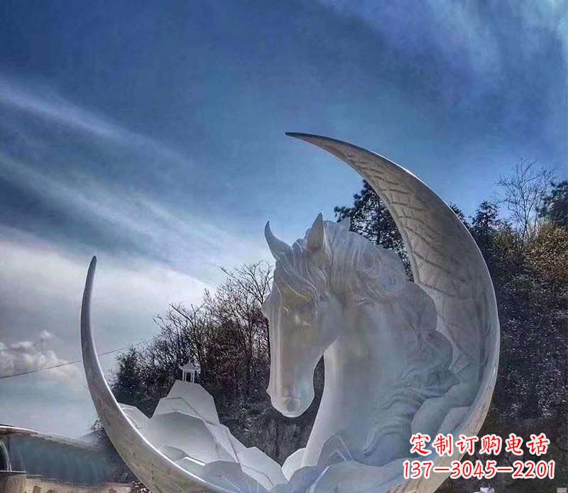 长春不锈钢月亮雕塑一种独特的艺术品