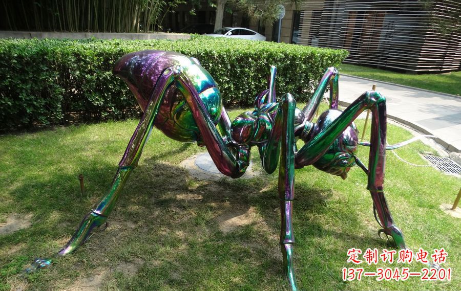 长春蜘蛛侠传递英雄激情的不锈钢雕塑