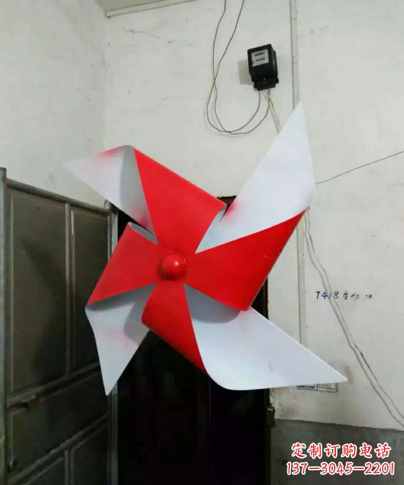 长春彩色不锈钢风车雕塑