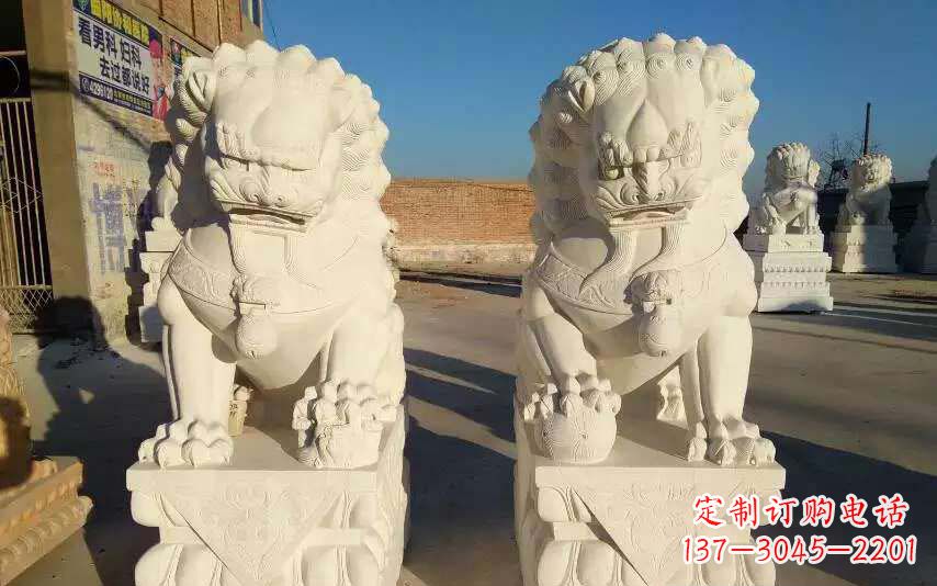长春狮子雕塑象征力量与智慧