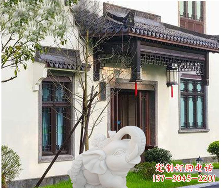 长春小象招财石雕——引领幸福的钥匙