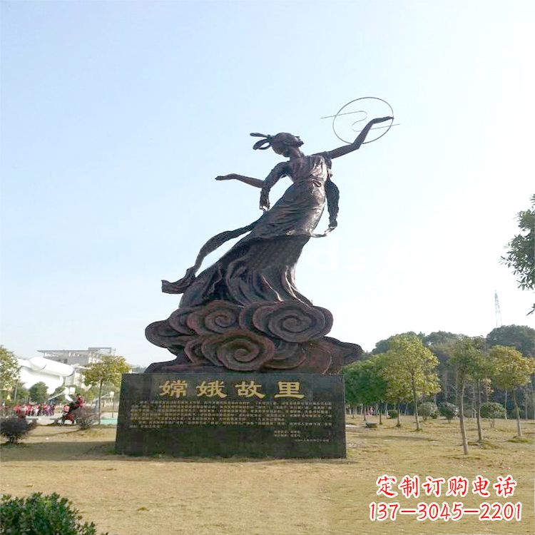 长春嫦娥传说一座神秘的雕像