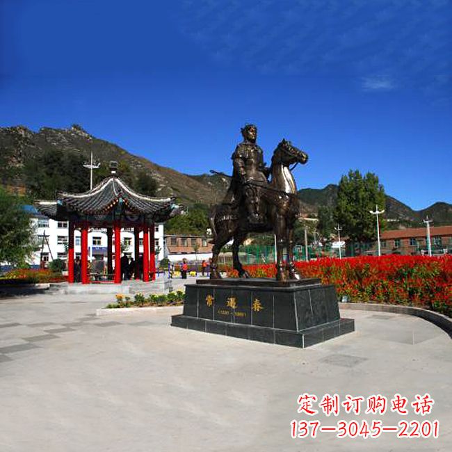 长春纪念历史名人的骑马雕塑