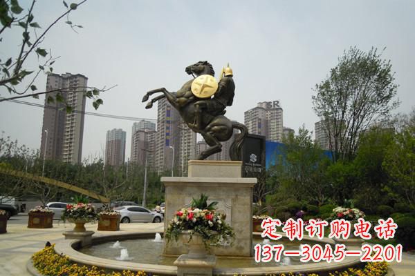 长春铸造城市象征——铜马战士雕塑