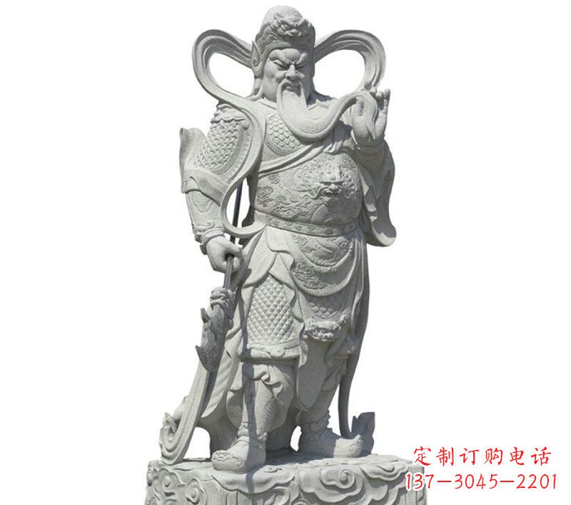 长春关公雕像象征着威武的英雄