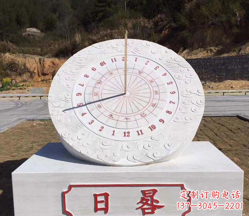 长春赤道日晷校园石雕把美丽融入校园