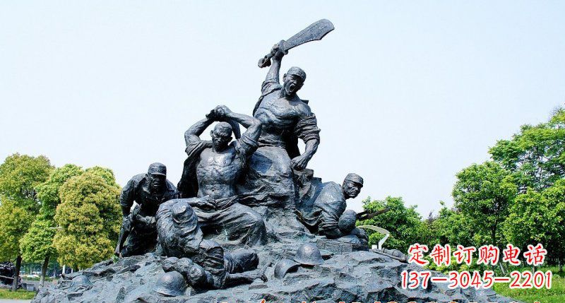 长春红军雕塑传承冲锋精神