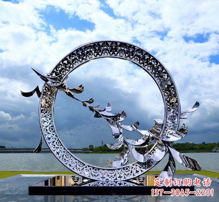 长春大雁雕塑不锈钢精美雕刻