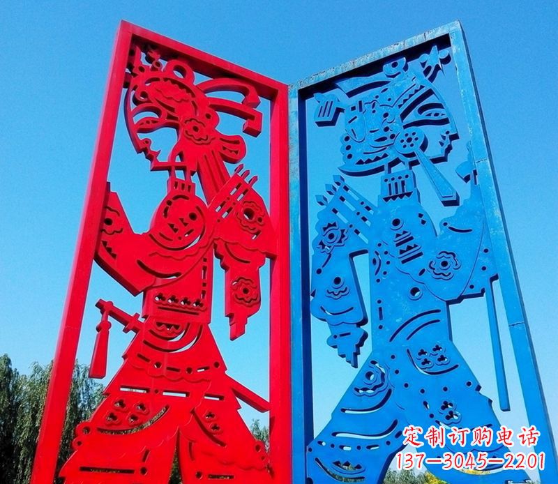长春精美的皮影戏雕塑