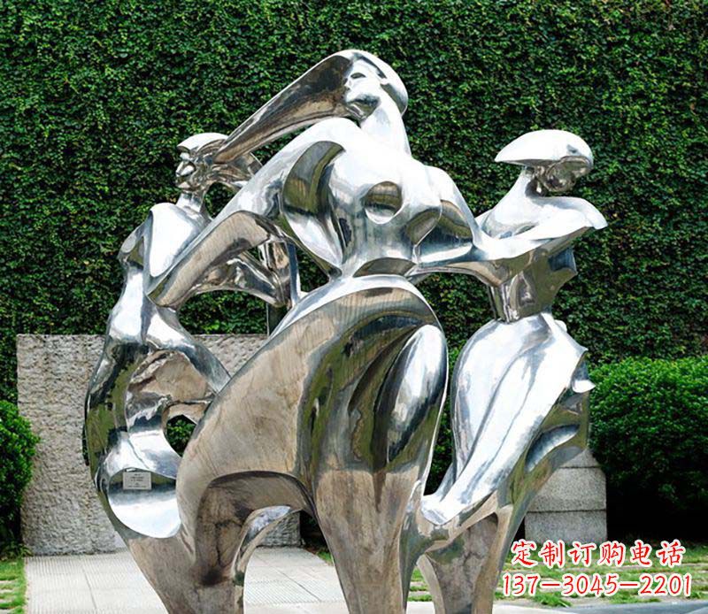长春抽象女性的魅力不锈钢景观雕塑