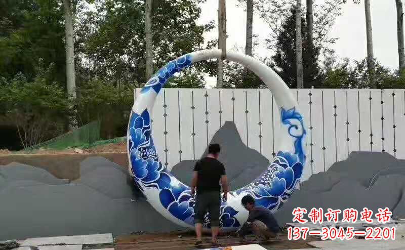 长春创意月亮雕塑广场雕塑户外摆件