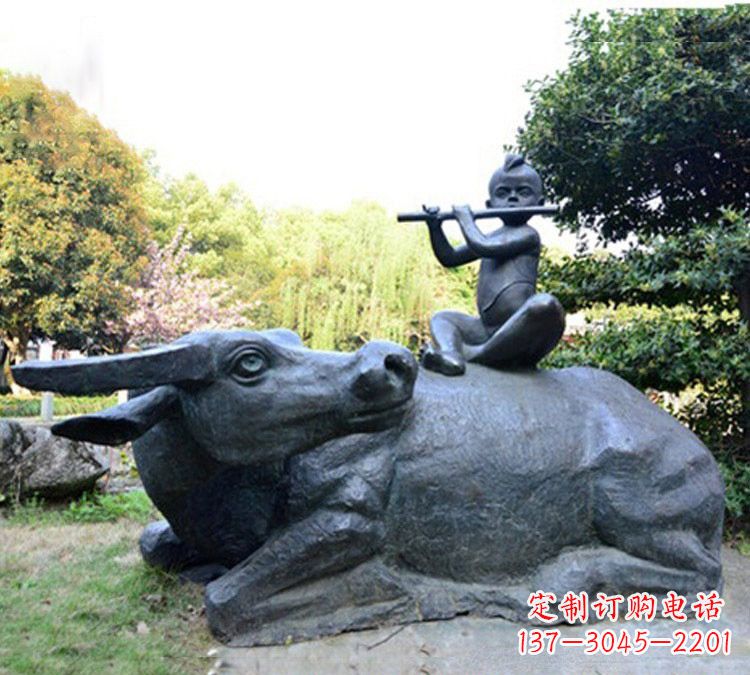 长春牧童雕塑传承民间文化