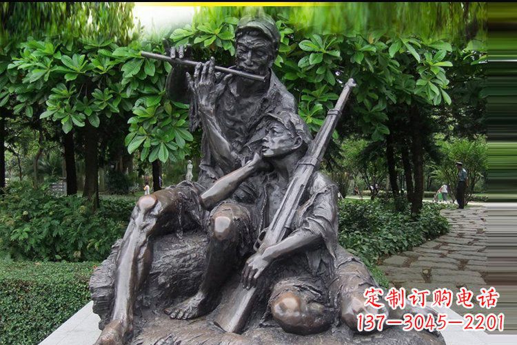 长春红军战士雕塑——抒发军旅情怀