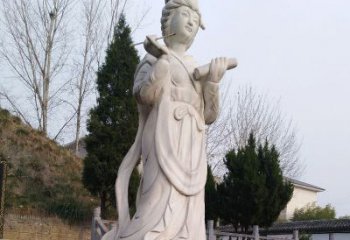 长春蔡文姬石雕塑像-景区园林古代著名人物才女文学家雕塑