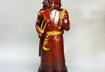 长春神农氏铜像传承炎帝文化的艺术之作