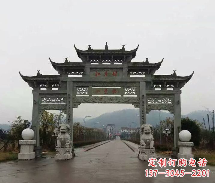 长春牌坊石雕传承民间文化