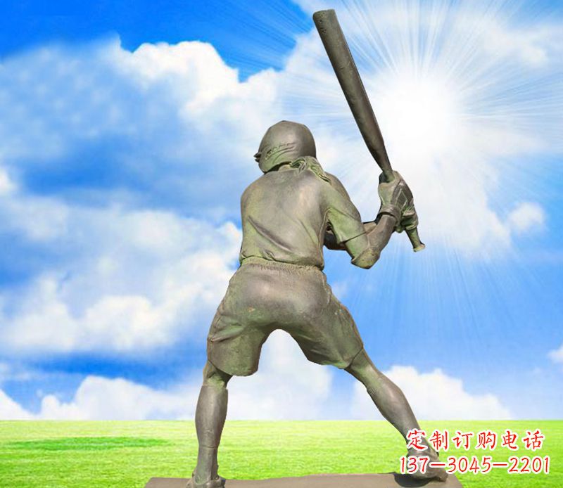 长春纪念棒球精美的棒球雕塑