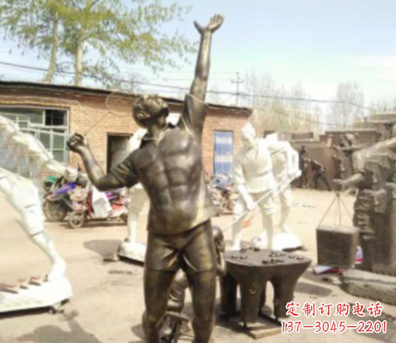 长春羽毛球雕塑传承运动精神