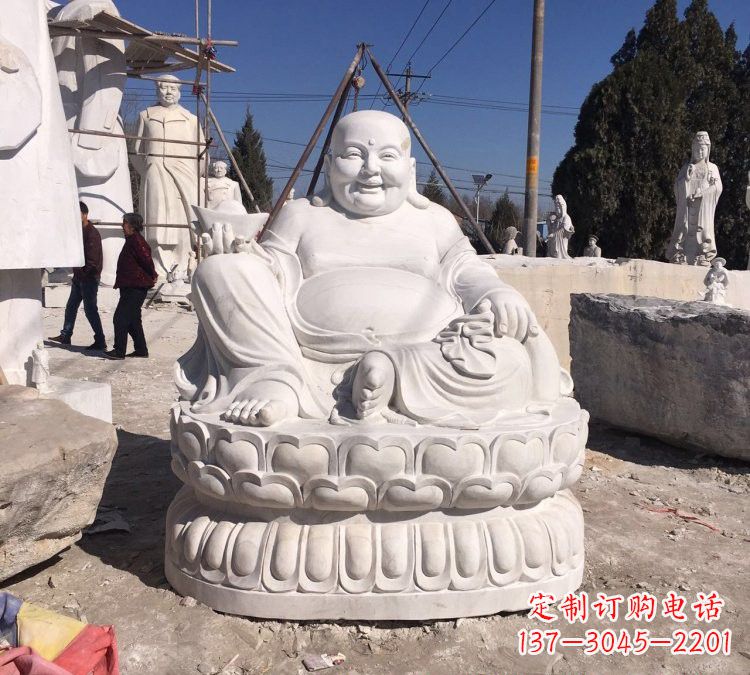 长春大肚弥勒佛石雕